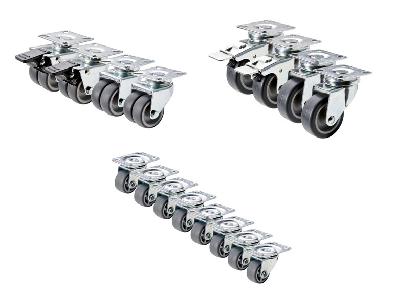 PARKSIDE® Rollenset, um 360° lenk- und drehbar