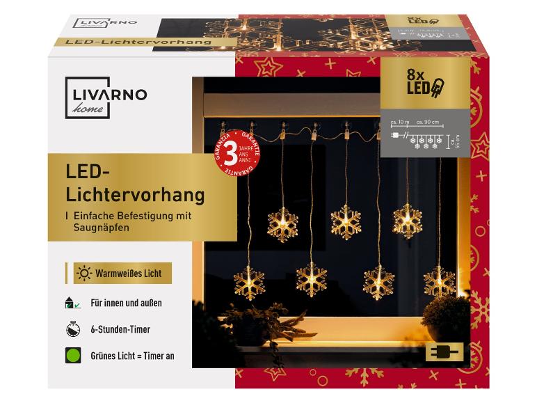 Gehe zu Vollbildansicht: LIVARNO home LED-Lichtervorhang, für den Innen- und Außengebrauch - Bild 6