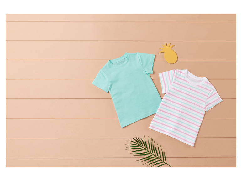 Gehe zu Vollbildansicht: lupilu® Kleinkinder T-Shirts, 2 Stück, aus reiner Baumwolle - Bild 16