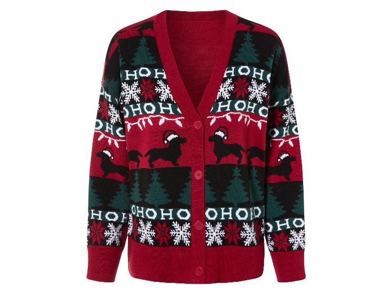 Gehe zu Vollbildansicht: esmara® Damen Cardigan mit weihnachtlichen Motiven - Bild 5