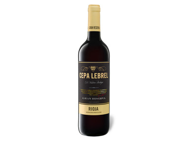 20… Gran DOC Lebrel Reserva Rioja Rotwein Cepa trocken,