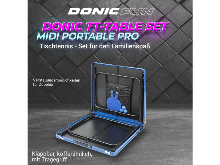 Gehe zu Vollbildansicht: DONIC Tischtennis Set Midi Portable PRO - Bild 7