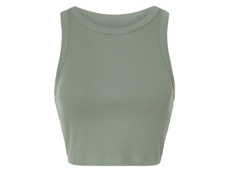 Gehe zu Vollbildansicht: esmara® Damen Crop-Tops, 2 Stück, in modischer Ripp-Qualität - Bild 9