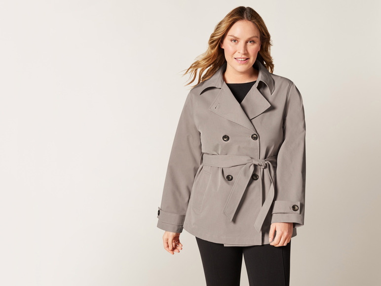 Gehe zu Vollbildansicht: esmara® Damen Trenchcoat mit breitem Reverskragen - Bild 3