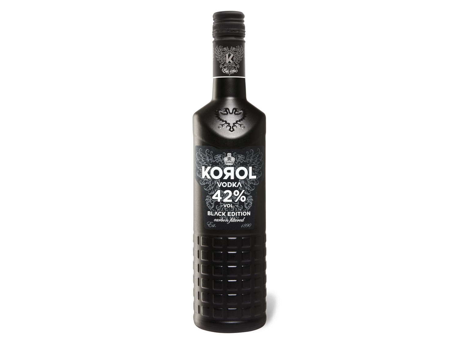 Korol Edition Vol Filtrated Carbon Black Vodka 42%