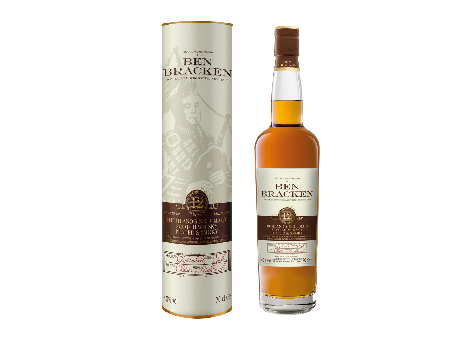 Ben Bracken … Whisky Peated Highland Malt Single Scotch