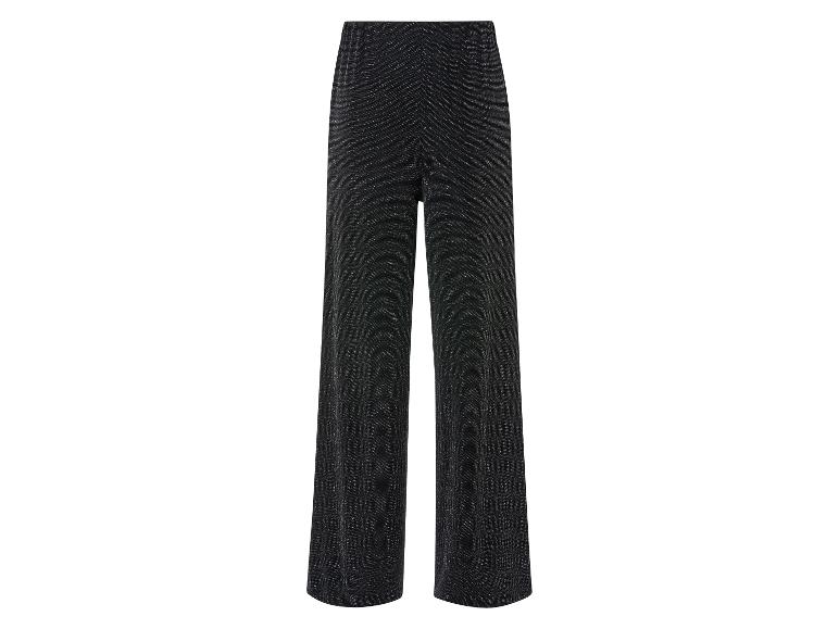 Gehe zu Vollbildansicht: esmara® Damen Wide-Leg-Hose mit edlem Glitzereffekt - Bild 8