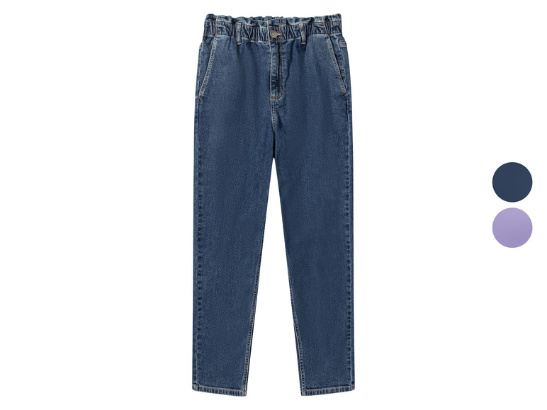 pepperts!® Kinder Mädchen Jeans, Relaxed Fit, hohe Leibhöhe