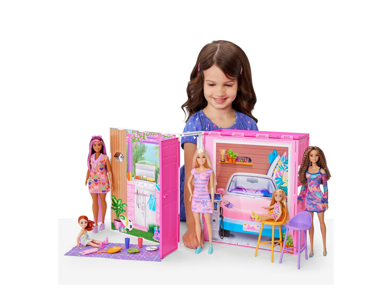 Gehe zu Vollbildansicht: Barbie GetAway Haus, mit Accessoires und Puppe - Bild 2