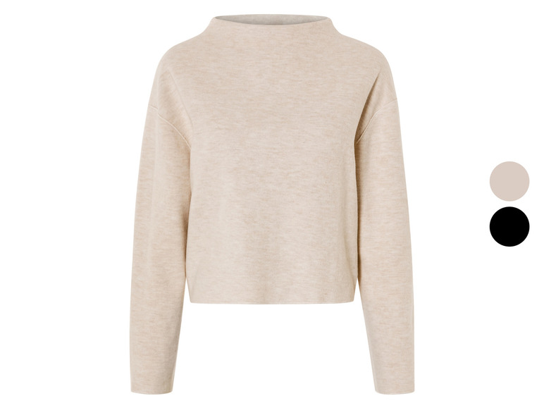 Gehe zu Vollbildansicht: esmara® Damen Strickpullover, modisch kurzer Cropped-Style - Bild 1