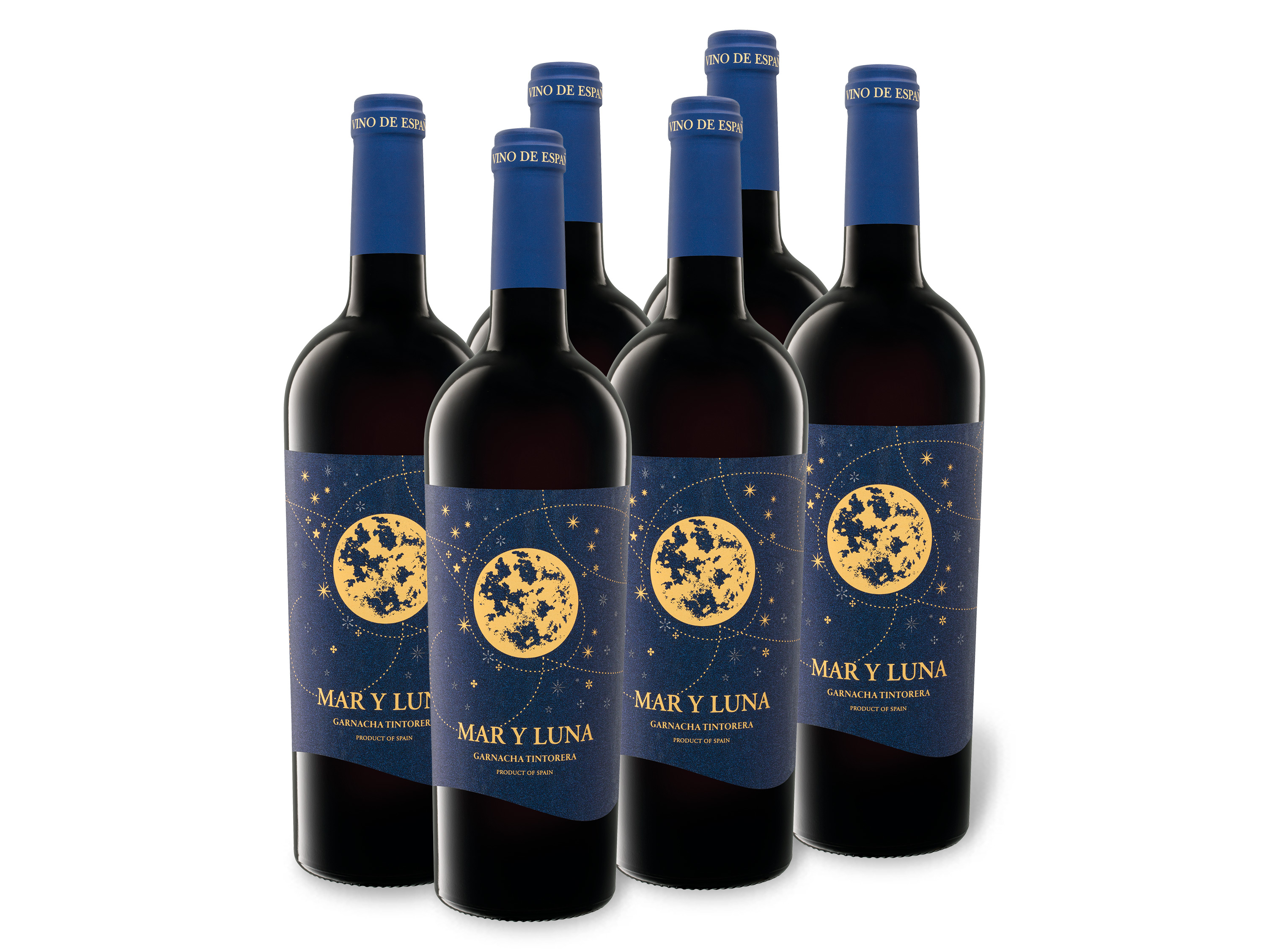 6 x 0,75-l-Flasche Weinpaket Mar y Luna Tinto Garnacha Tintorera