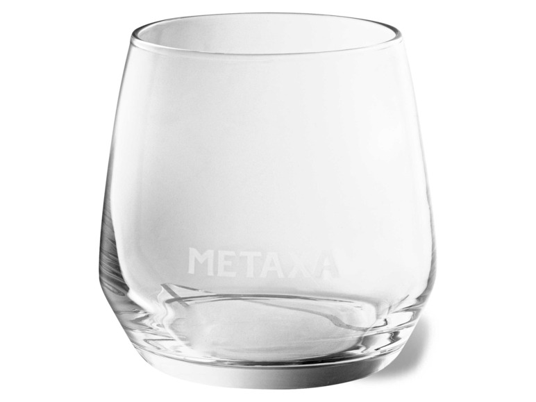 Geschenkbox und METAXA 12 Vol Stars Gläsern 40% mit