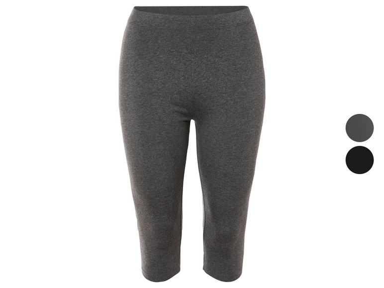 esmara® Damen Capri-Leggings mit hohem Bio-Baumwollanteil