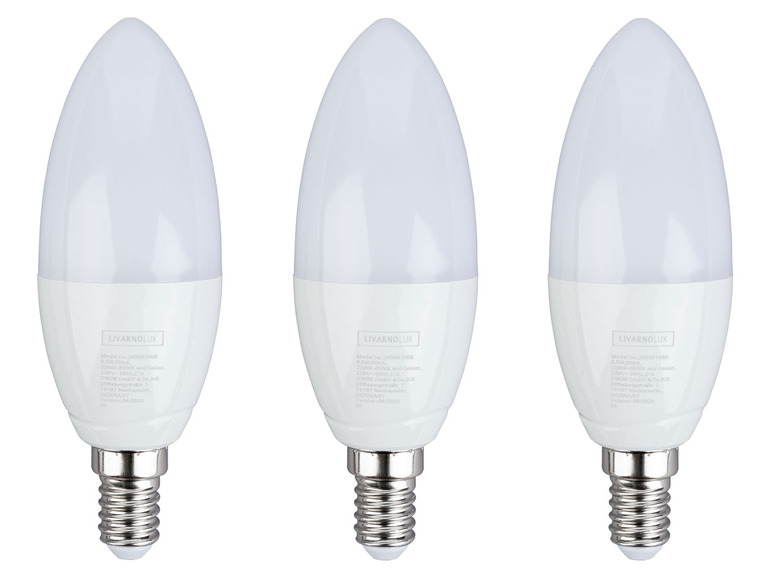 Set Zigbee Watt, Leuchtmittel LIVARNO für Home, 6,5 E14 RGB, - Smart home 3er