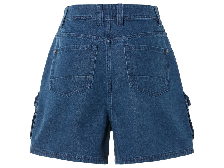 Gehe zu Vollbildansicht: esmara® Damen Jeansshorts mit Lidl-Print - Bild 4