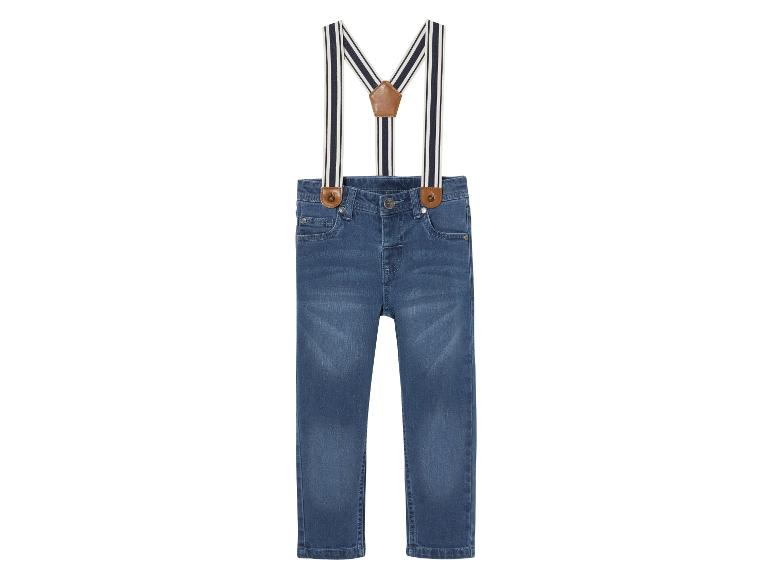 Gehe zu Vollbildansicht: lupilu® Kinder Jeans, Slim Fit, mit Hosenträgern - Bild 2