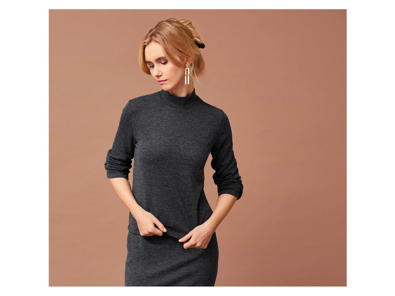 Gehe zu Vollbildansicht: esmara® Damen Pullover, mit Stehkragen - Bild 6