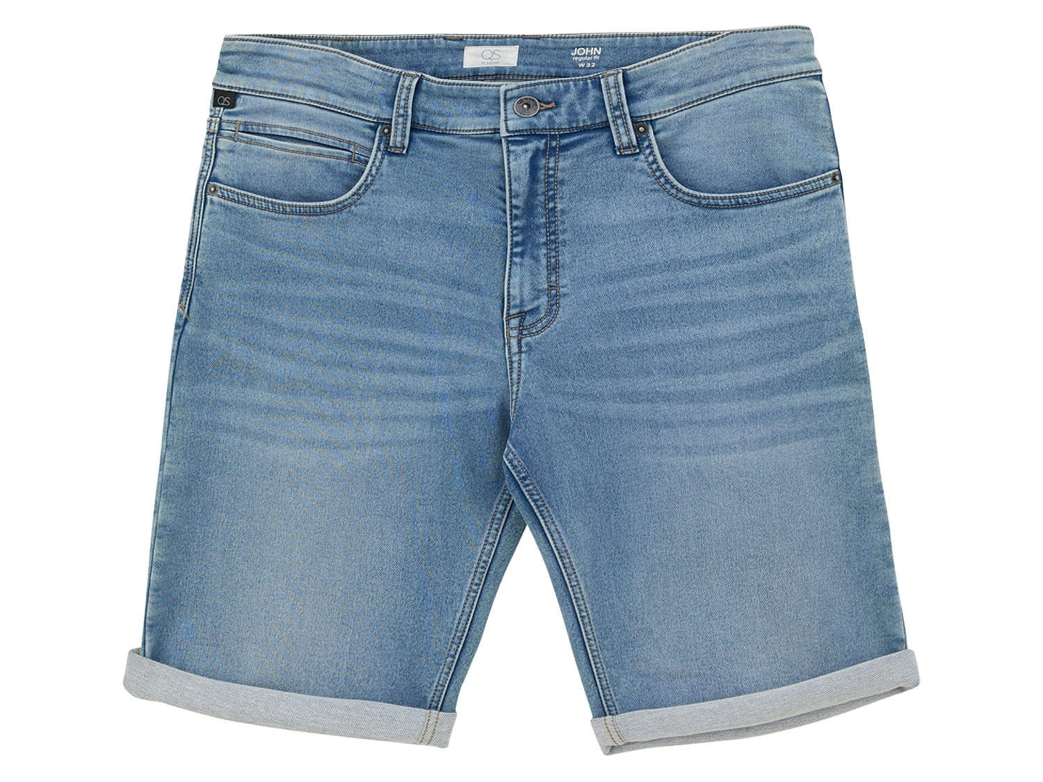 QS by s.Oliver Herren Denim-Shorts (hellblau, 30) 30