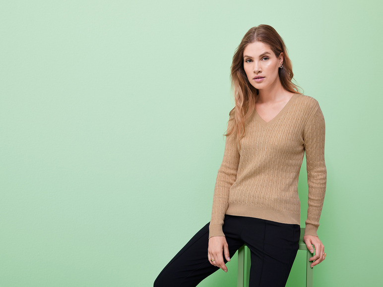 Gehe zu Vollbildansicht: esmara® Damen Pullover mit Viskose - Bild 3