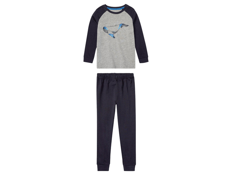 Gehe zu Vollbildansicht: lupilu® Kleinkinder Jungen Pyjama mit Bündchen, lang - Bild 8