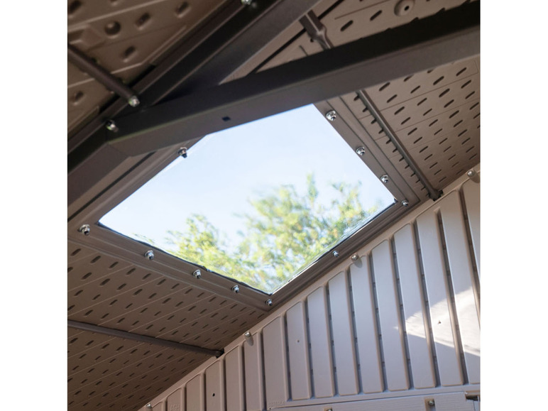und Dach- Seitenfenster Stahl/Kunststoff, Gerätehaus »Sky«, Lifetime