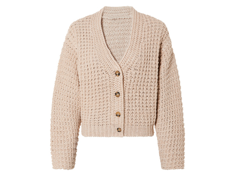 Gehe zu Vollbildansicht: esmara® Damen Cardigan, in grobem Strukturstrick - Bild 2