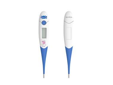 SANITAS Fieberthermometer, mit flexibler Spitze und Peppa Pig-Design