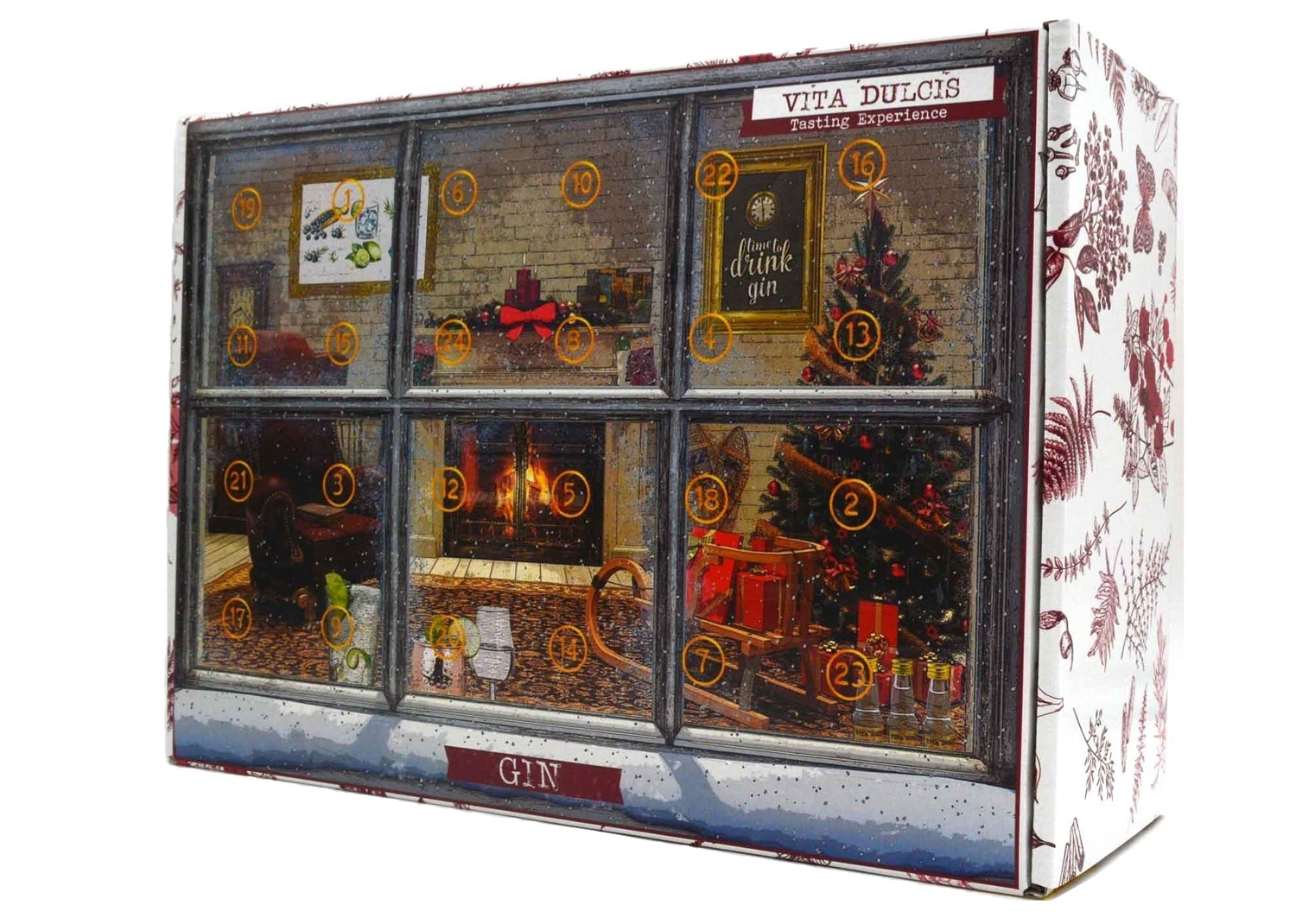 Vita Dulcis Gin Adventskalender Klassik - Edition 7 - 24 x 0,02l, 35-46% Vol