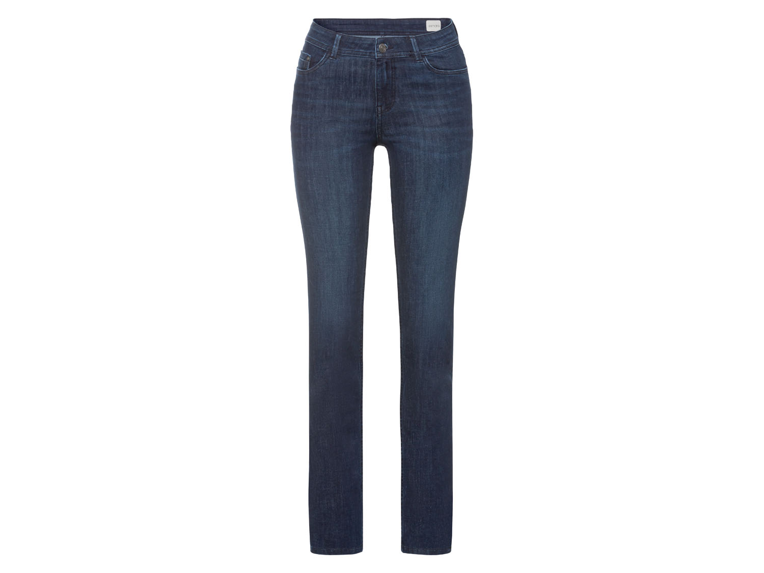 esmara® Damen Jeans Slim Fit (lange Länge, dunkelblau, 40) 40