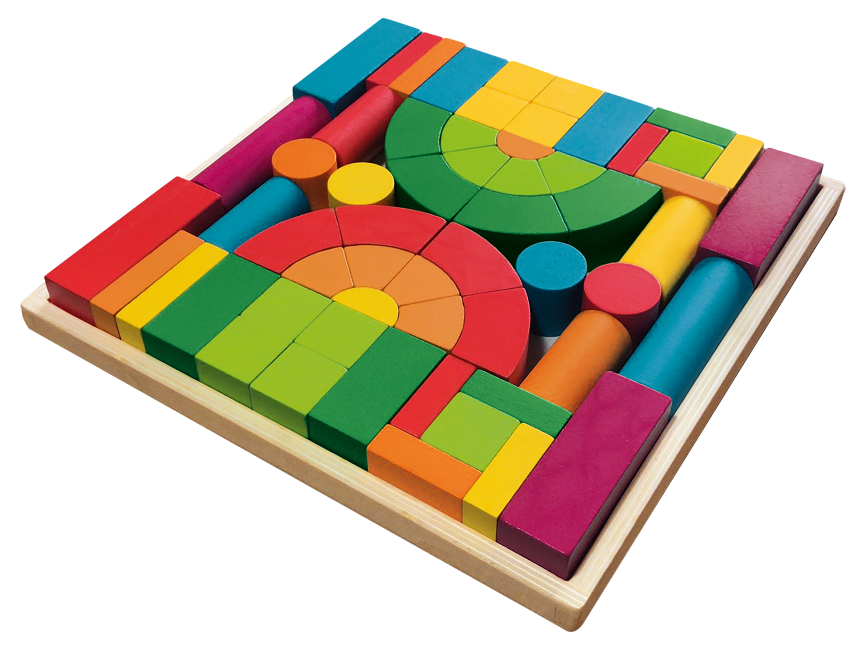 Playtive Holz Regenbogen Montessori (Stapelblöcke)