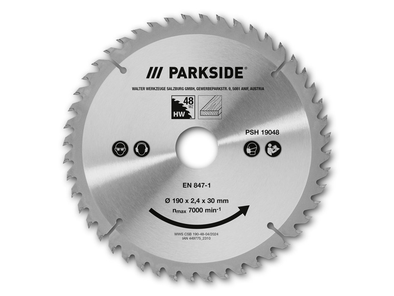 Gehe zu Vollbildansicht: PARKSIDE® Kreissägeblatt, für Handkreissägen - Bild 6