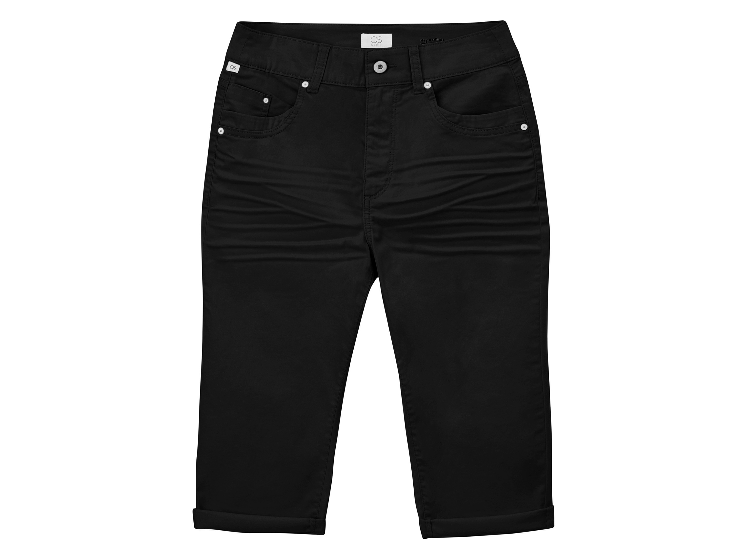 QS by s.Oliver Damen Caprihose (36, schwarz) 36