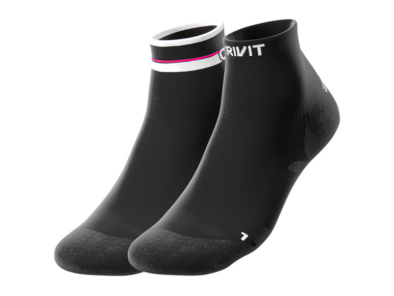 Gehe zu Vollbildansicht: CRIVIT Damen Fahrradsocken, 2 Paar, mit SmartStep-Fußbett - Bild 2