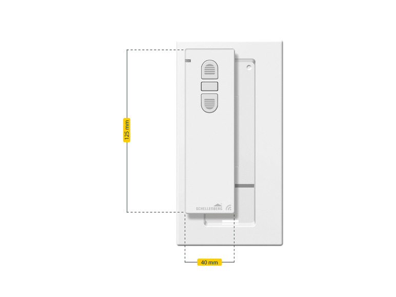 Gehe zu Vollbildansicht: Schellenberg Funk-Handsender 1-Kanal mit Wandhalterung - Bild 4
