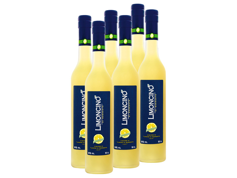 6 x 0,5-l-Flasche Limoncino di Sorrento 30% Vol