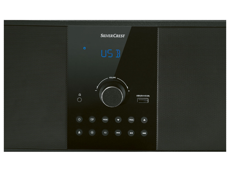 DAB+, W 15 Bluetooth®-Kompakt-Stereoanlage, SILVERCREST® RMS 2x