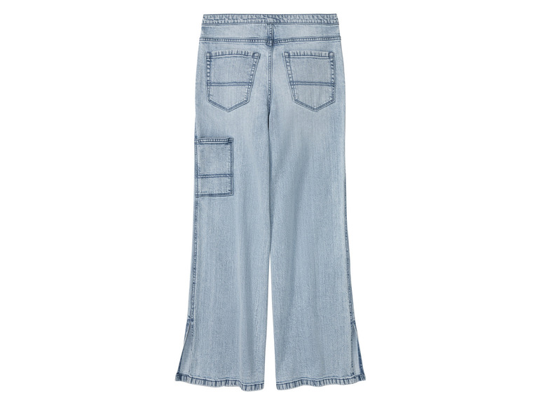 Gehe zu Vollbildansicht: pepperts!® Kinder Mädchen Jeans Wide Leg, hohe Leibhöhe - Bild 4