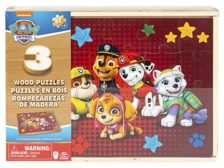 Spinmaster Paw Holz 72 Teile Puzzle, Patrol