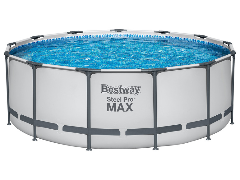 Bestway Steel ProMAX Stahlrahmenpool-Set Filterpumpe mit