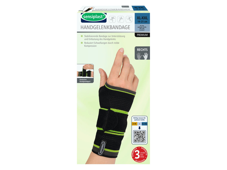 Gehe zu Vollbildansicht: sensiplast® Handgelenkbandage, mit elastischem Handgelenkgurt - Bild 19