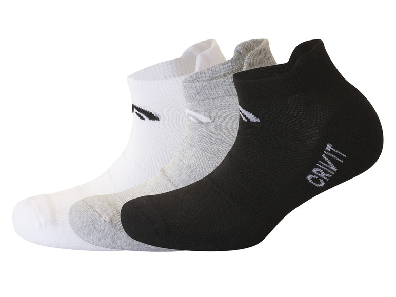 Gehe zu Vollbildansicht: CRIVIT Herren Sport-Sneakersocken, 3 Paar, hoher Baumwollanteil - Bild 6