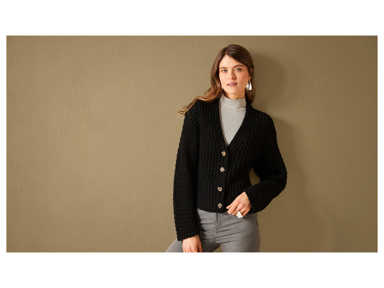 Gehe zu Vollbildansicht: esmara® Damen Cardigan, in grobem Strukturstrick - Bild 11