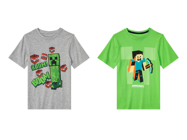 Gehe zu Vollbildansicht: Minecraft Kinder T-Shirt mit Motiv - Bild 1