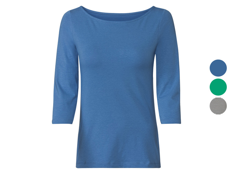 Gehe zu Vollbildansicht: esmara® Damen Langarmshirt mit hohem Baumwollanteil - Bild 1