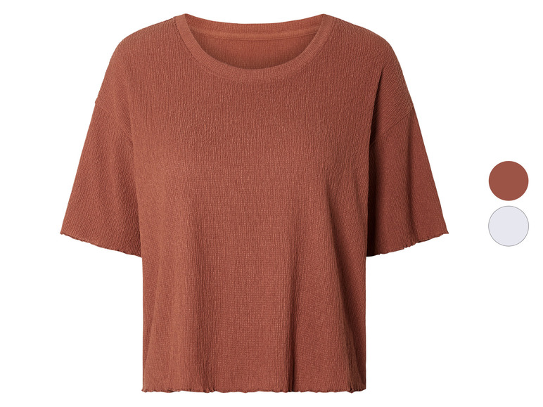 Gehe zu Vollbildansicht: esmara® Damen Oversize-T-Shirt mit Rundhalsausschnitt - Bild 1