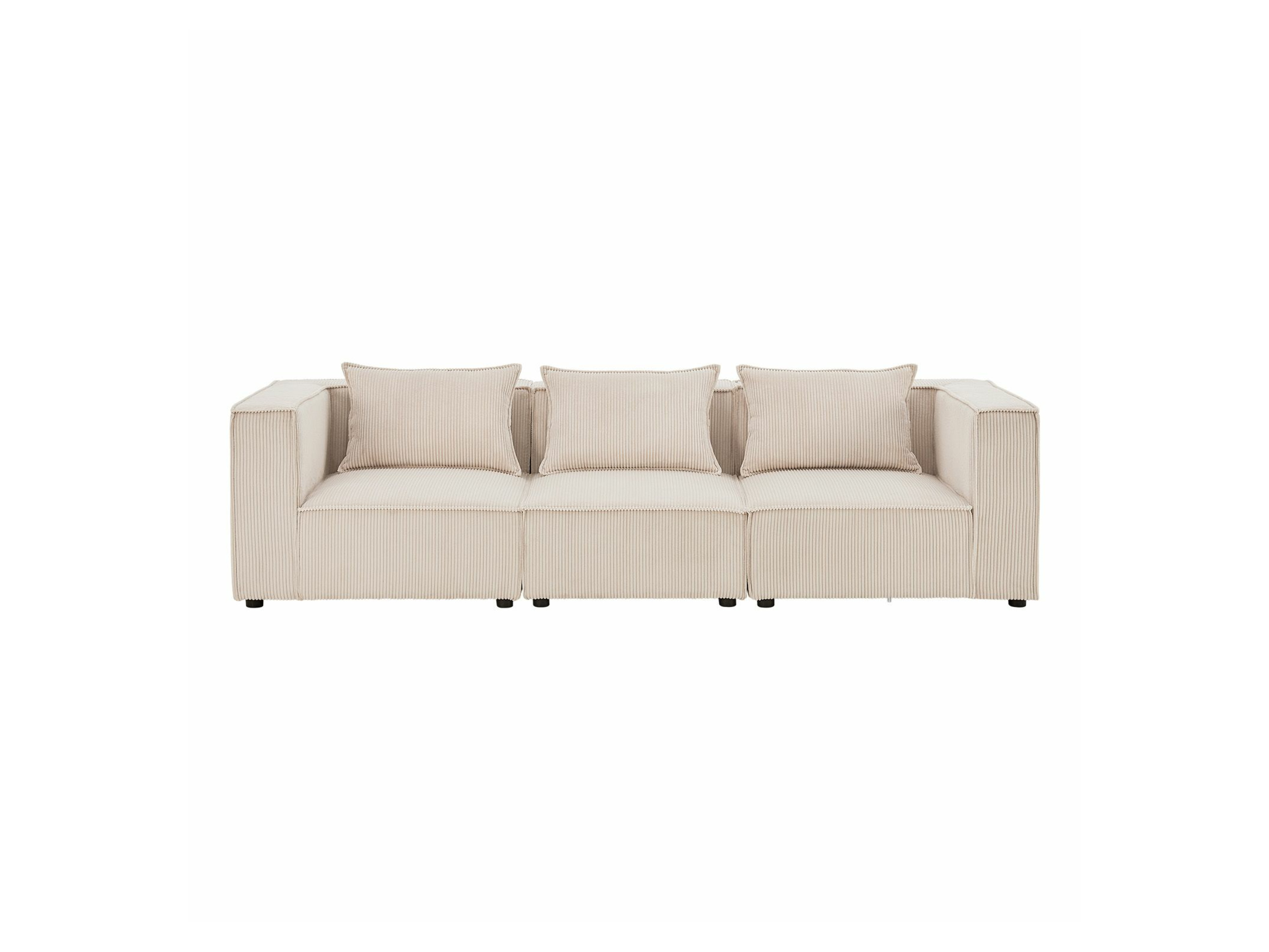 Juskys Modulares Sofa Domas (Cord, beige, M) M