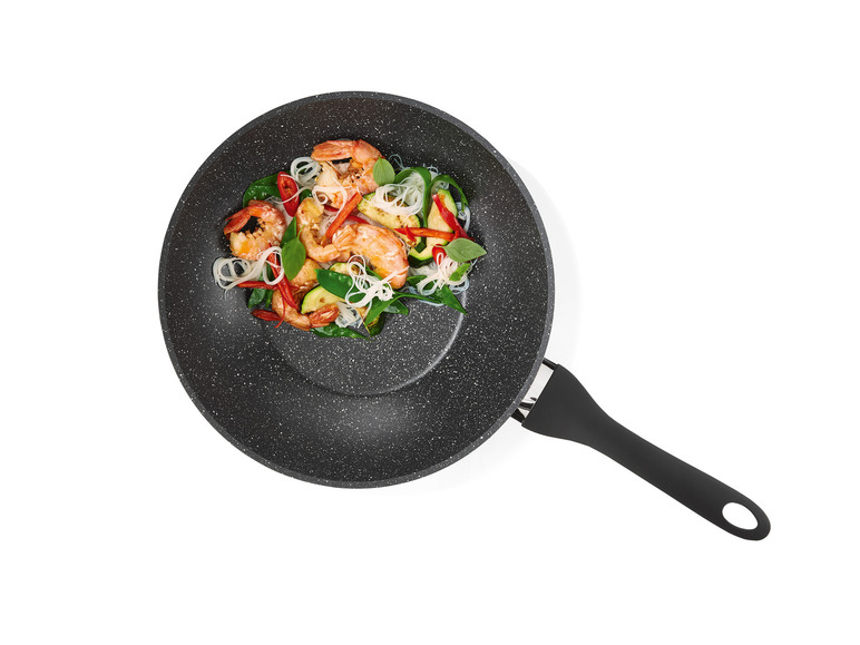 Gehe zu Vollbildansicht: ERNESTO® Aluminium-Pfanne / -Wok, 28 cm, in Granitoptik - Bild 9