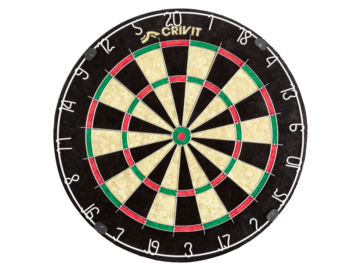 CRIVIT Sisal Dartscheibe, für Steeldarts