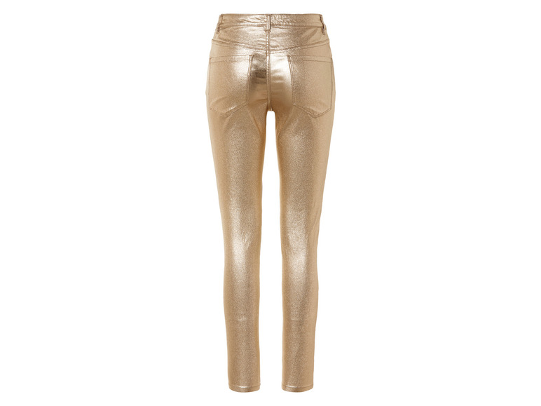 Gehe zu Vollbildansicht: esmara® Damen Jeans, Skinny Fit, mit Metallic-Beschichtung - Bild 4