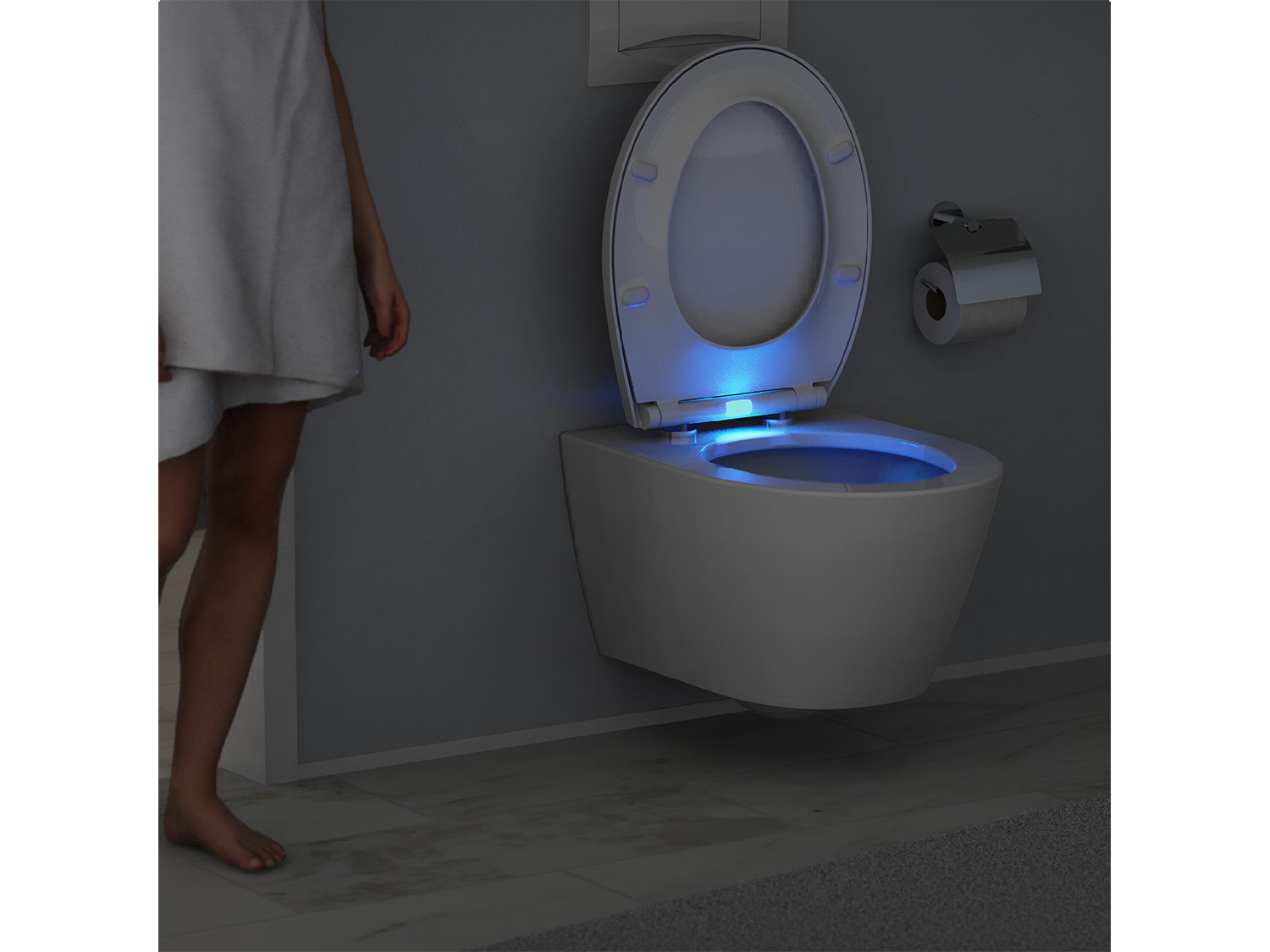 WC Nachtlicht u. Absenkauto… mit Duroplast Schütte Sitz